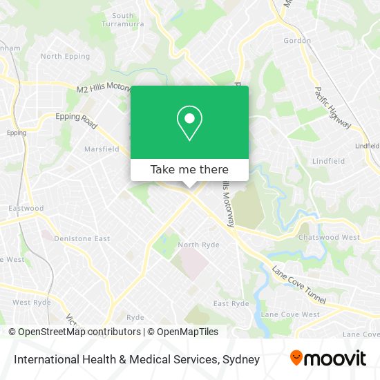 International Health & Medical Services map