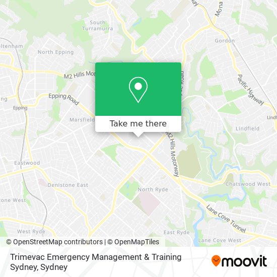 Trimevac Emergency Management & Training Sydney map