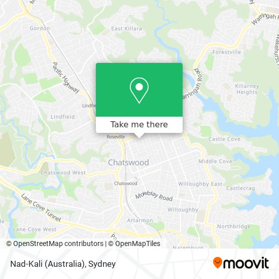 Mapa Nad-Kali (Australia)
