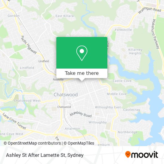 Ashley St After Lamette St map