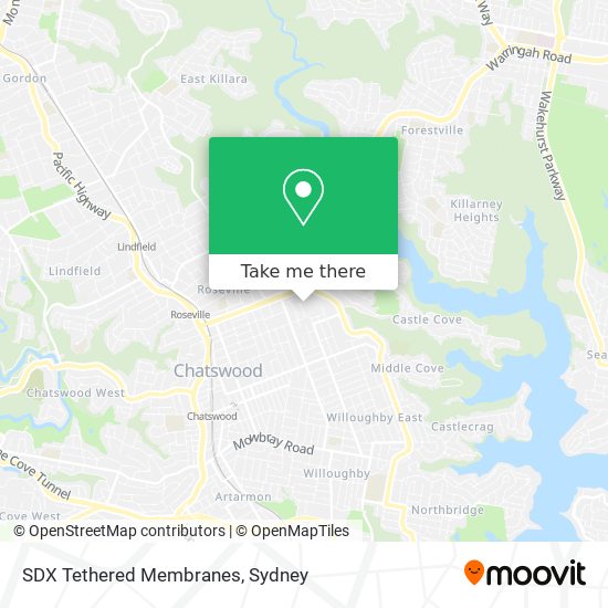 SDX Tethered Membranes map