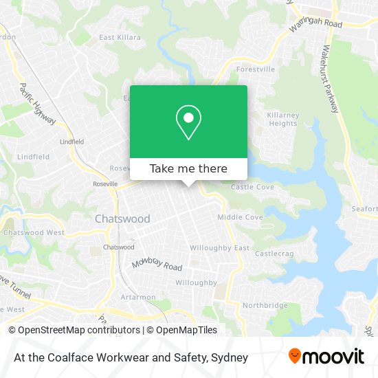 At the Coalface Workwear and Safety map