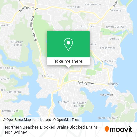Mapa Northern Beaches Blocked Drains-Blocked Drains Nor