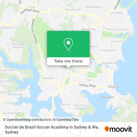 Mapa Soccer de Brazil-Soccer Academy in Sydney & Wa