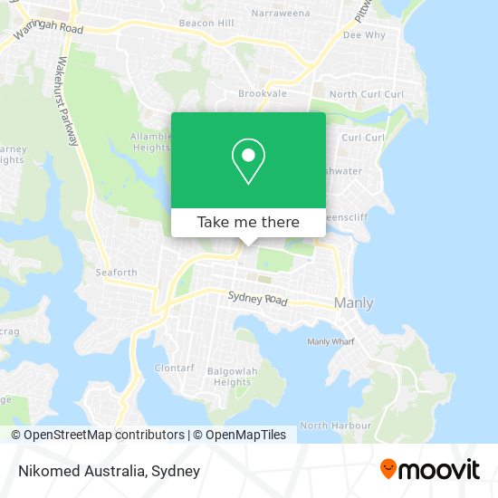 Nikomed Australia map