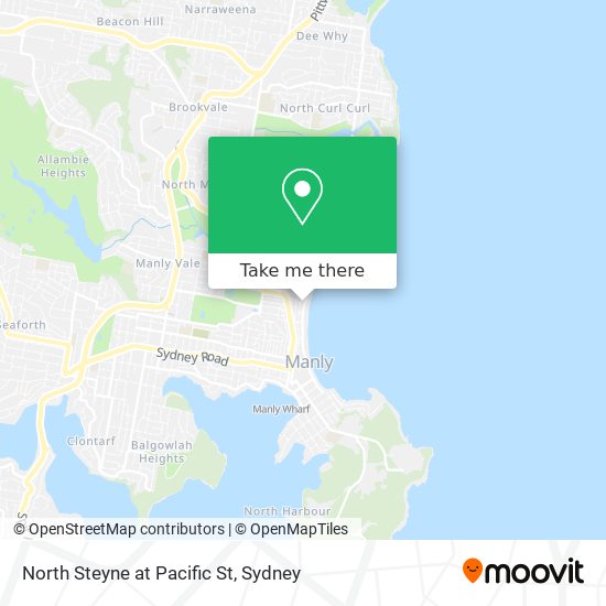 North Steyne at Pacific St map