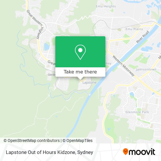 Lapstone Out of Hours Kidzone map