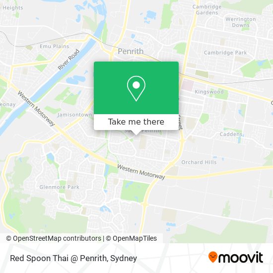 Red Spoon Thai @ Penrith map