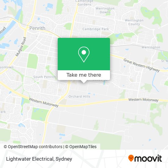 Lightwater Electrical map