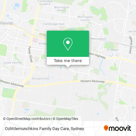 Ozlittlemunchkins Family Day Care map