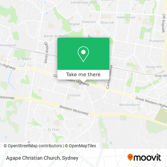 Mapa Agape Christian Church