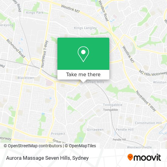 Aurora Massage Seven Hills map