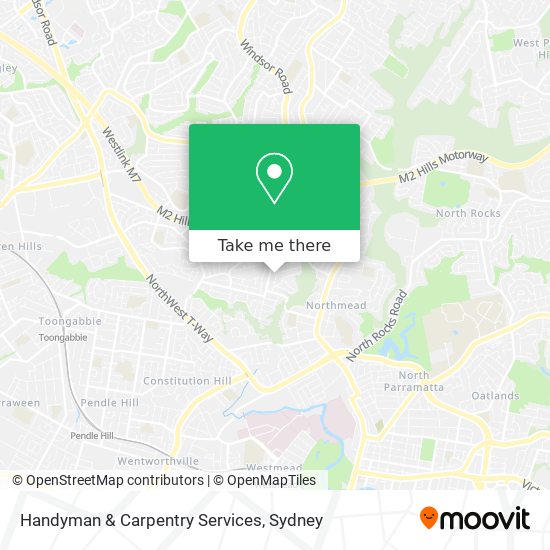 Handyman & Carpentry Services map