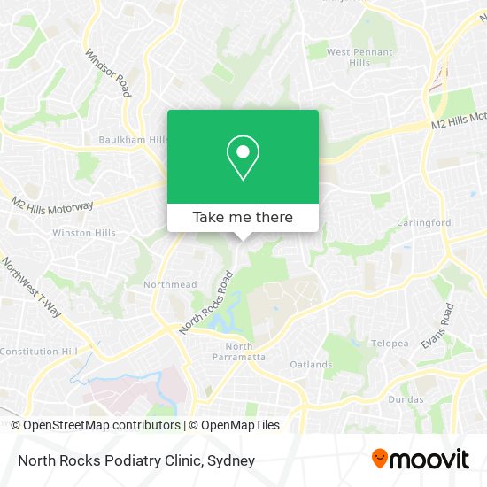 North Rocks Podiatry Clinic map