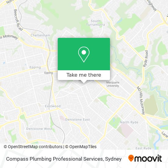 Mapa Compass Plumbing Professional Services