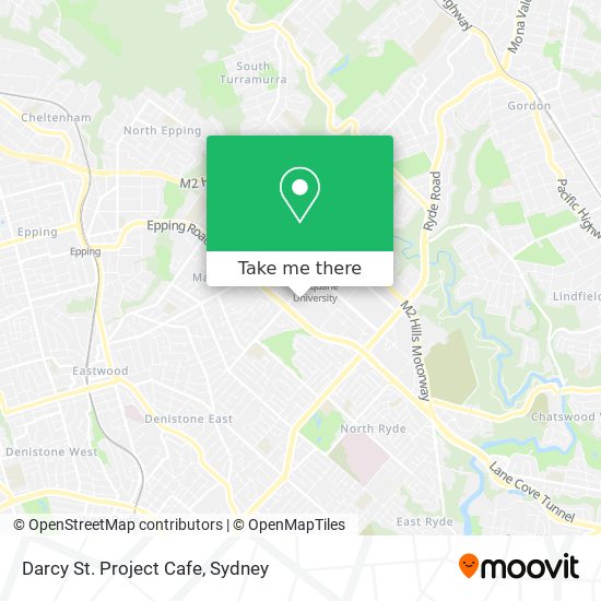 Mapa Darcy St. Project Cafe