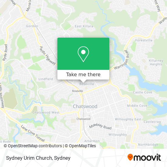 Sydney Urim Church map