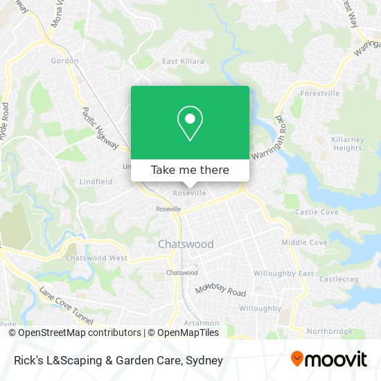 Mapa Rick's L&Scaping & Garden Care