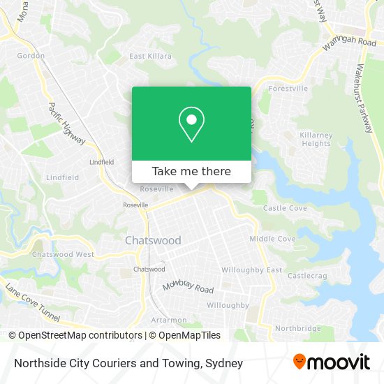 Mapa Northside City Couriers and Towing