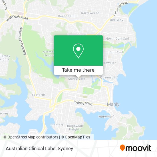 Australian Clinical Labs map