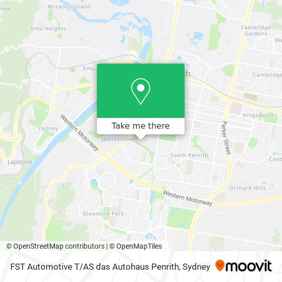 FST Automotive T / AS das Autohaus Penrith map