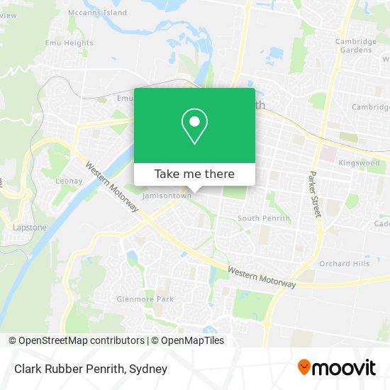 Mapa Clark Rubber Penrith