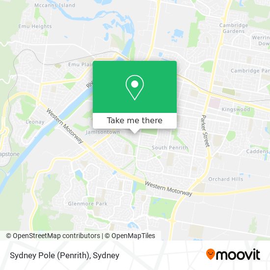 Mapa Sydney Pole (Penrith)