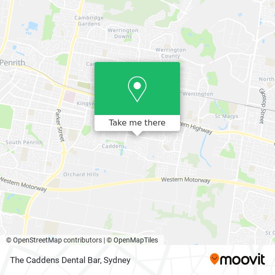 The Caddens Dental Bar map