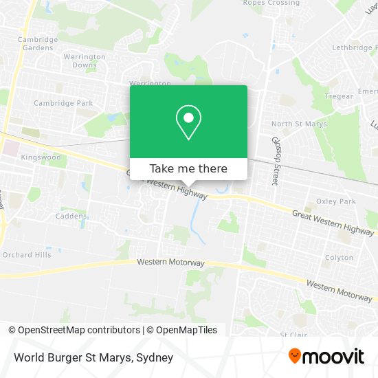 World Burger St Marys map