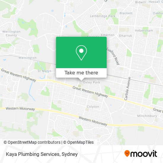 Kaya Plumbing Services map