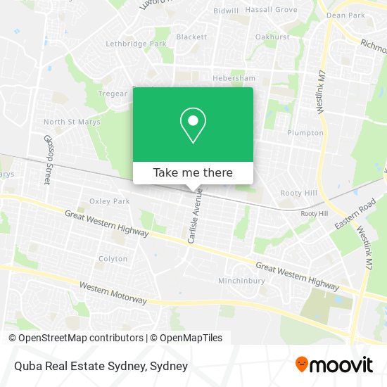 Mapa Quba Real Estate Sydney