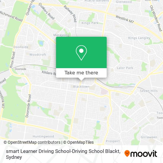 Mapa smart Learner Driving School-Driving School Blackt