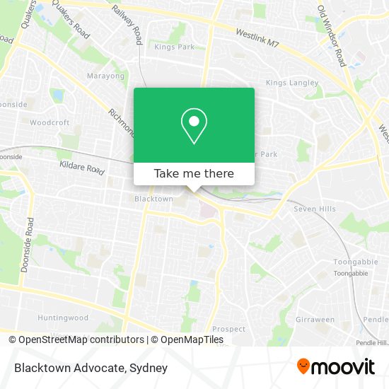 Blacktown Advocate map