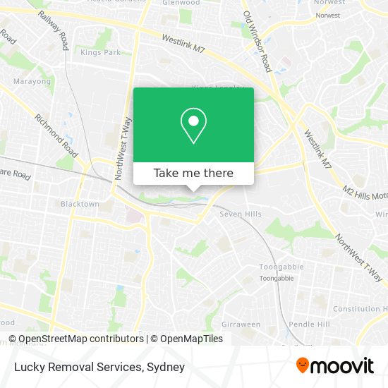 Lucky Removal Services map