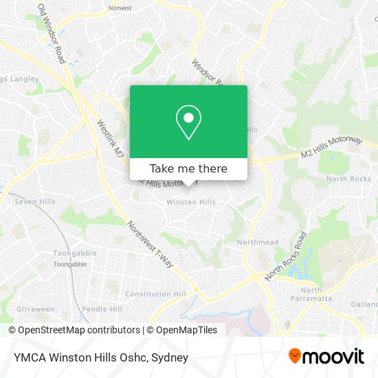 YMCA Winston Hills Oshc map