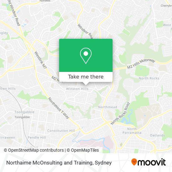 Northaime McOnsulting and Training map