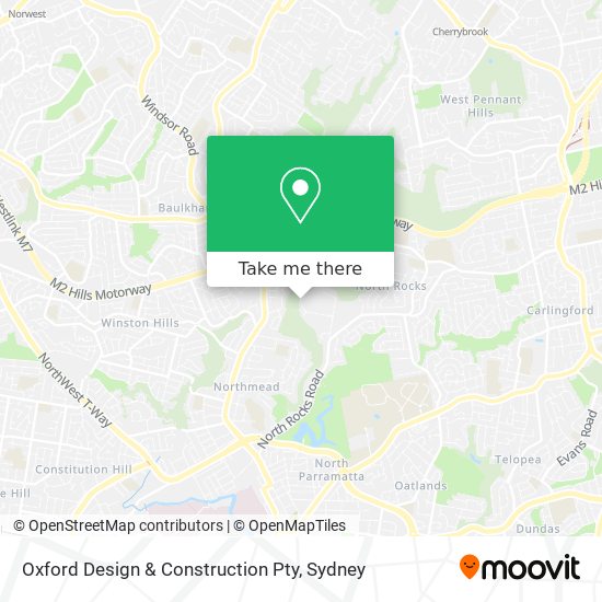 Oxford Design & Construction Pty map