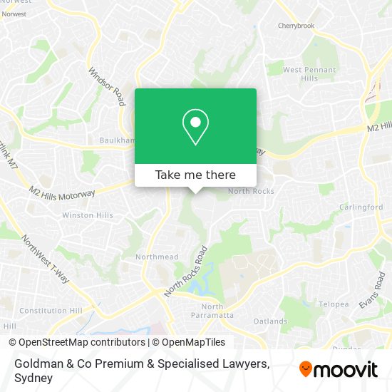 Goldman & Co Premium & Specialised Lawyers map