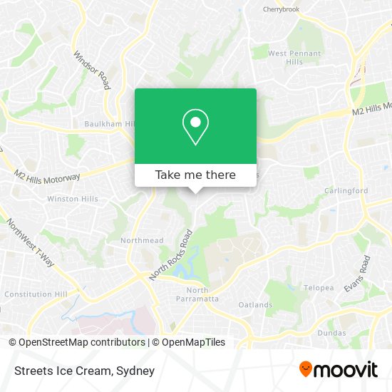 Streets Ice Cream map