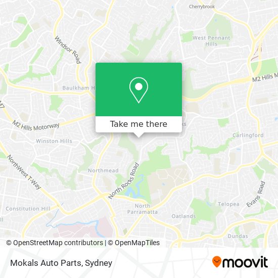 Mokals Auto Parts map