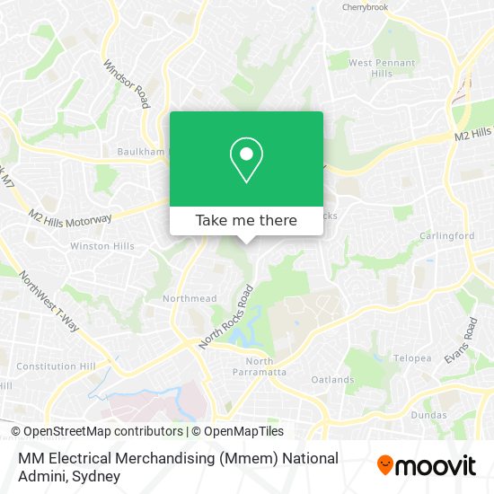 MM Electrical Merchandising (Mmem) National Admini map