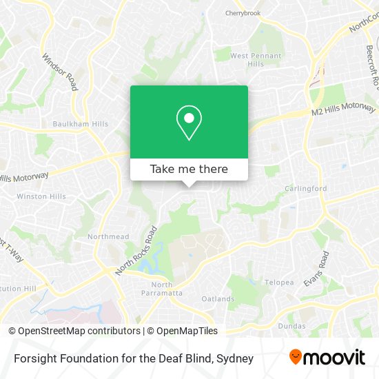 Mapa Forsight Foundation for the Deaf Blind