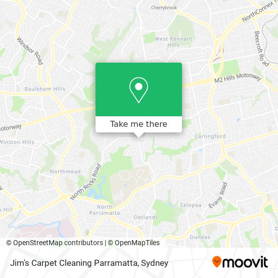 Jim's Carpet Cleaning Parramatta map