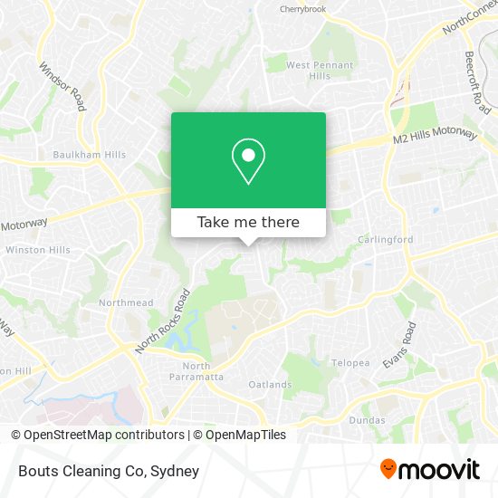 Bouts Cleaning Co map