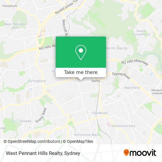 West Pennant Hills Realty map