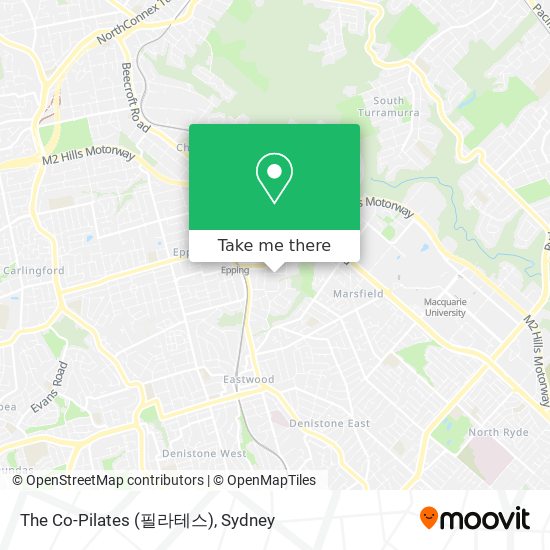 The Co-Pilates (필라테스) map