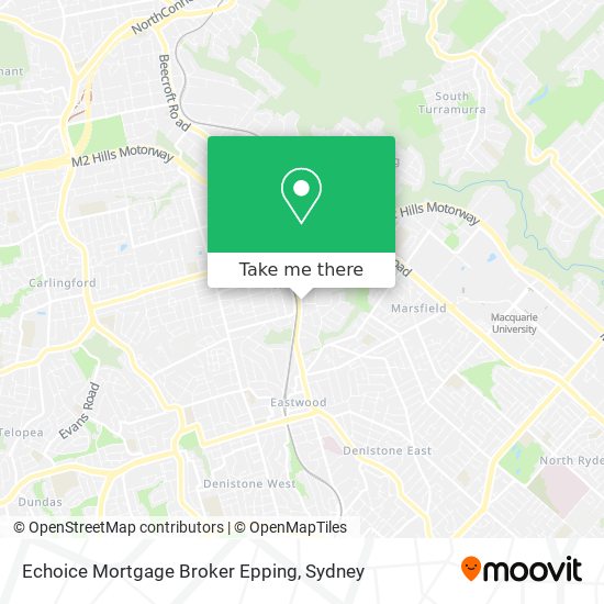 Mapa Echoice Mortgage Broker Epping