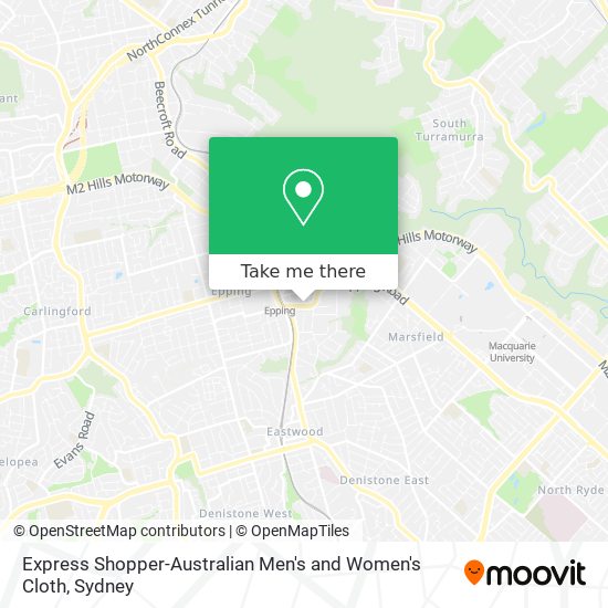 Express Shopper-Australian Men's and Women's Cloth map