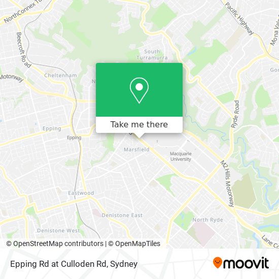 Epping Rd at Culloden Rd map