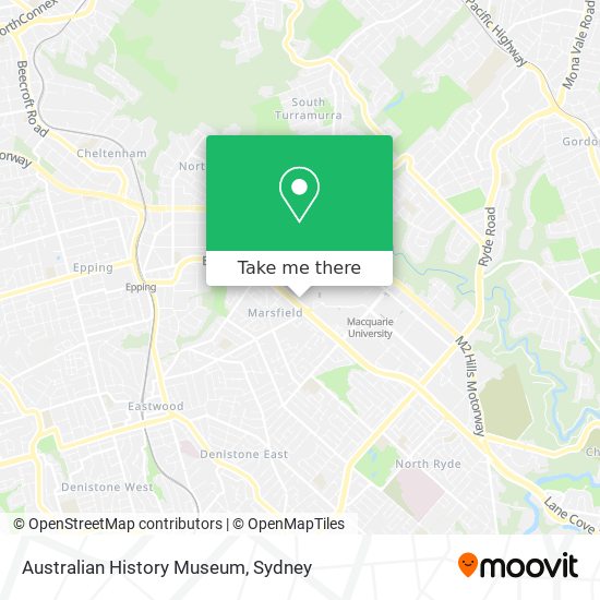 Australian History Museum map